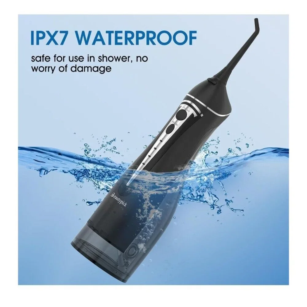 Cordless Oral Irrigator With 4 Water Pressure Modes & 360° Rotating Jet By Beaut